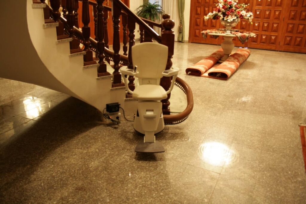 Modern Stairlift in Home.
